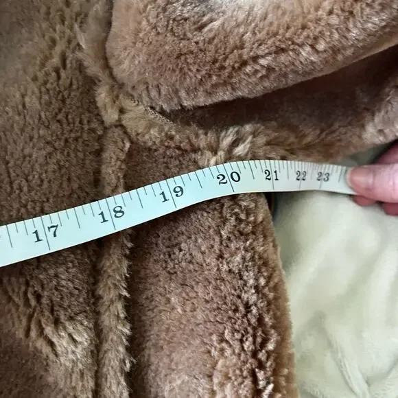 J. Crew Women's Teddy Peacoat NWT new XXS/XS in chocolate faux fur - Picture 7 of 9